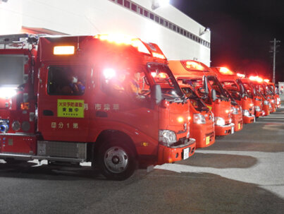 消防団員の活動写真