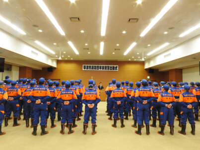 消防団員の活動写真