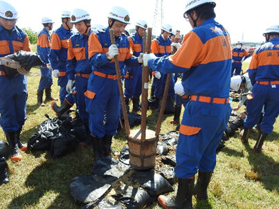消防団員の活動写真