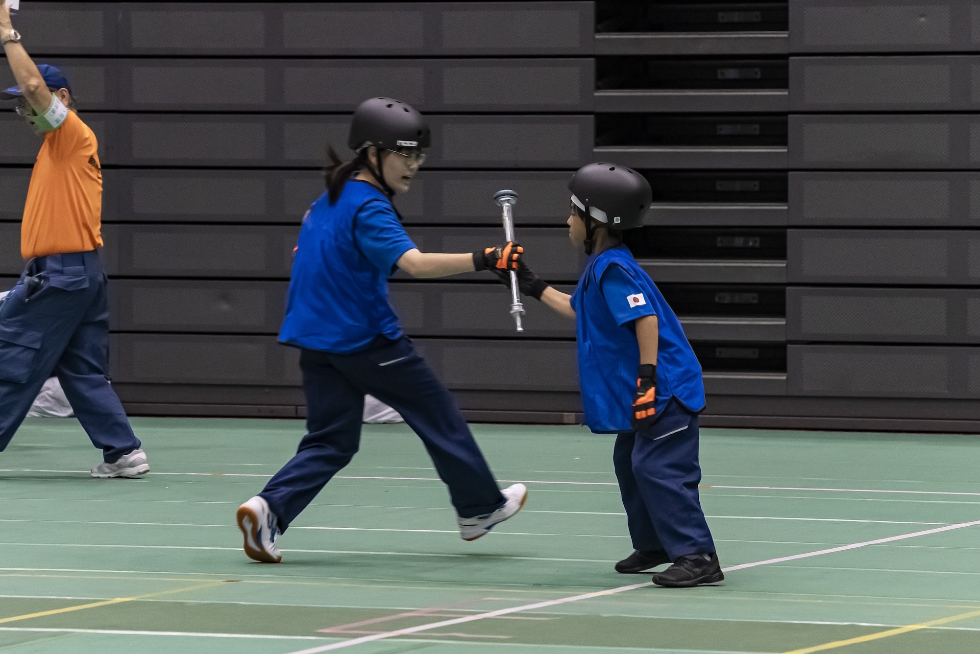 全国少年消防クラブ交流大会合同訓練(リレー競技)