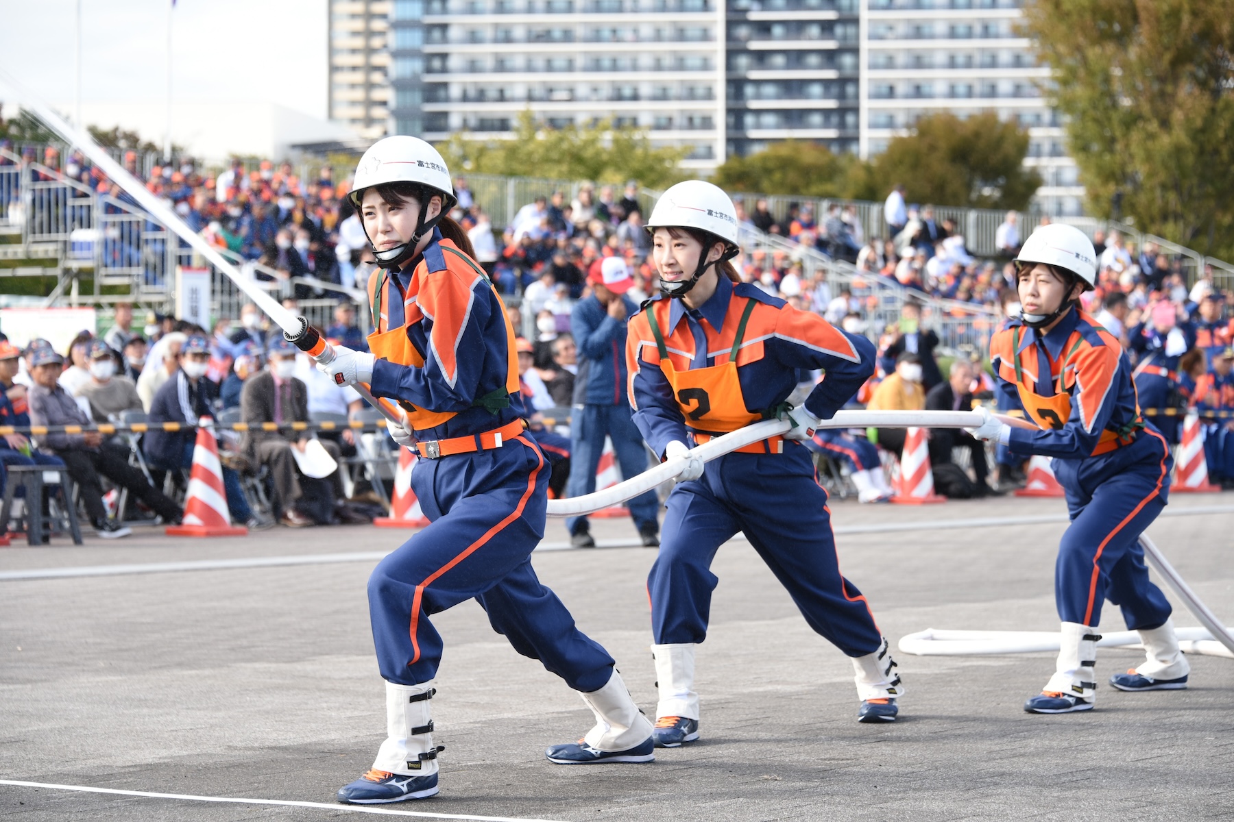 全国消防操法大会の様子