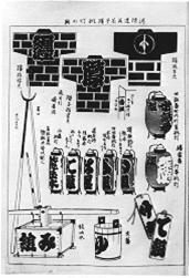 消防道具半纒挑灯の図